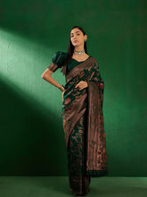 Womens Fashion Ethnic Green Color Sarees-MLSHWSA1257GRN0ONE